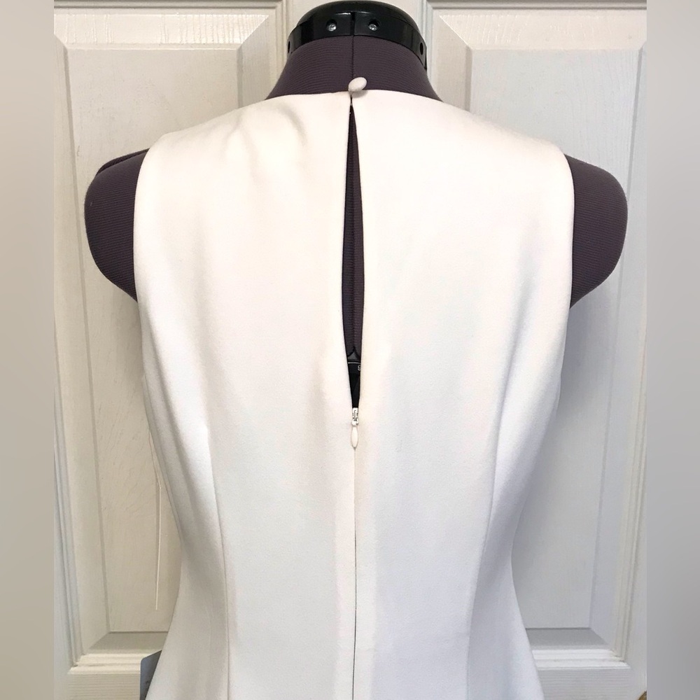 NWT Harper Rose Sequin Hem Embellished Sheath Dress White - Picture 10 of 16